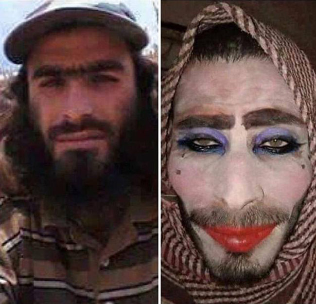 Chiến binh IS make up, độn ngực cải trang làm phụ nữ để tẩu thoát nhưng vì quên cạo râu nên bị lộ tẩy - Ảnh 1.