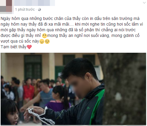 Thầy giáo qua đời vì TNGT khi vợ đang mang thai, nhiều thế hệ học sinh THPT Phùng Khắc Khoan bàng hoàng tiếc thương - Ảnh 4.