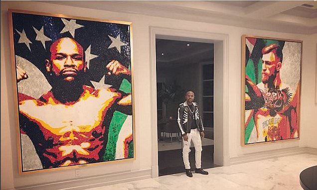 Mayweather bất ngờ treo hình McGregor trong biệt thự đắt giá - Ảnh 1.