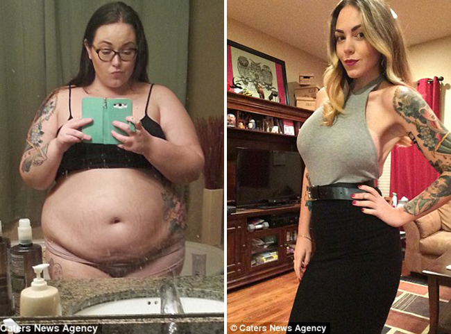 Cô gái 140kg giảm cân ngoạn mục với thân hình mới sexy và bộ ngực khủng - Ảnh 1.