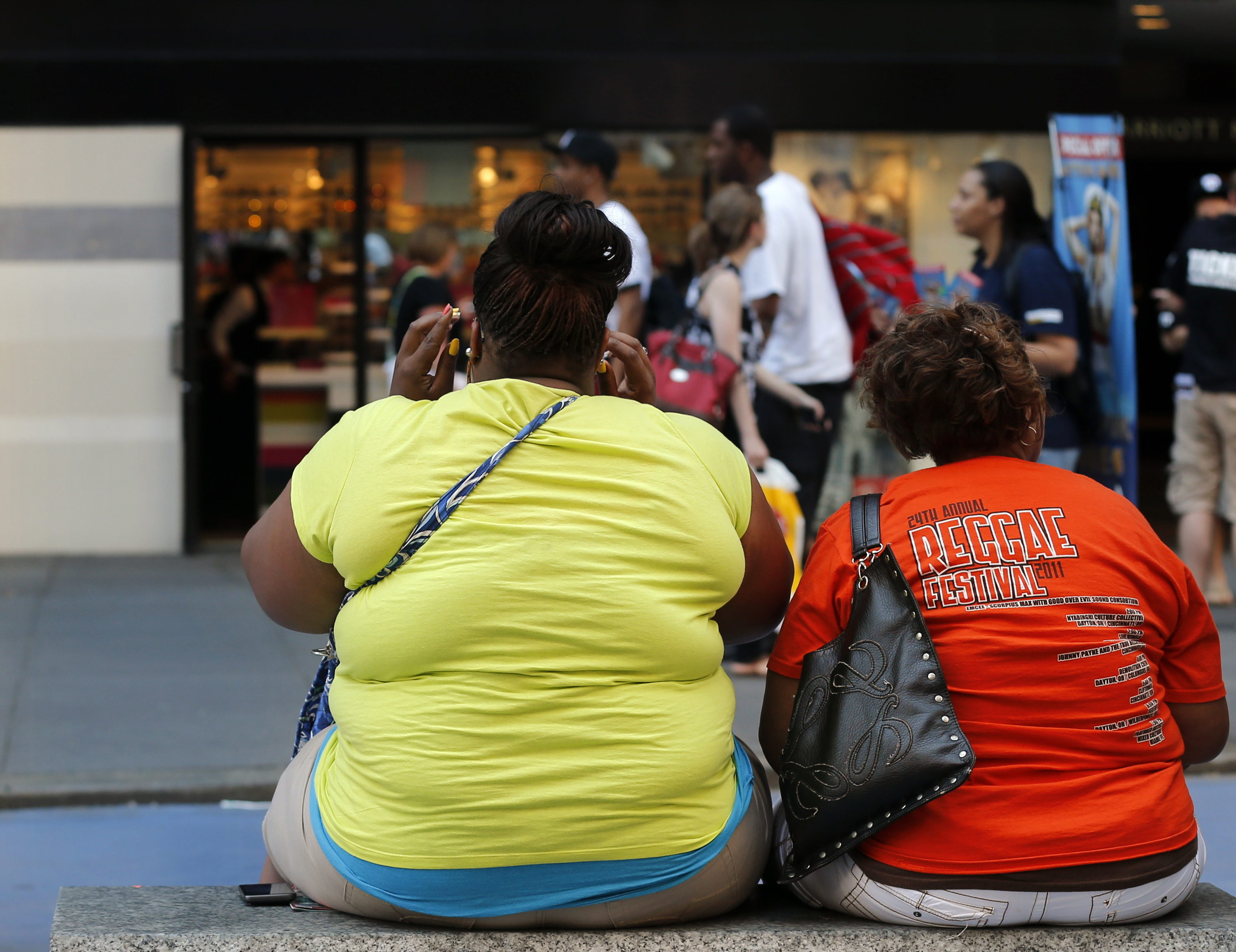 Картинка толстух. Ожирение в Америке.
