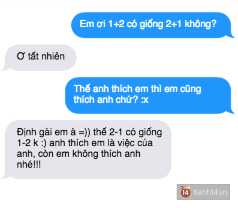 Tỏ t&igrave;nh với crush bằng c&aacute;ch hỏi 1+2 c&oacute; bằng 2+1 kh&ocirc;ng v&agrave; c&aacute;i kết... - Ảnh 7.