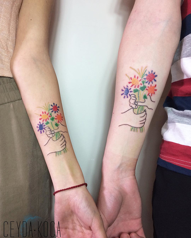 Tattoo Mini  Hình xăm cặp cho bạn thân ai lấy lo   Facebook