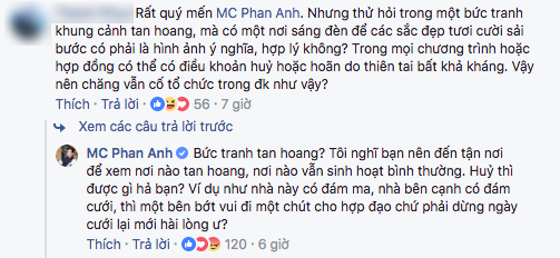 MC Phan Anh nói về việc bán kết Hoa hậu Hoàn vũ Việt Nam vẫn diễn ra trong lúc cơn bão Damrey hoành hành: Hủy thì được gì? - Ảnh 3.