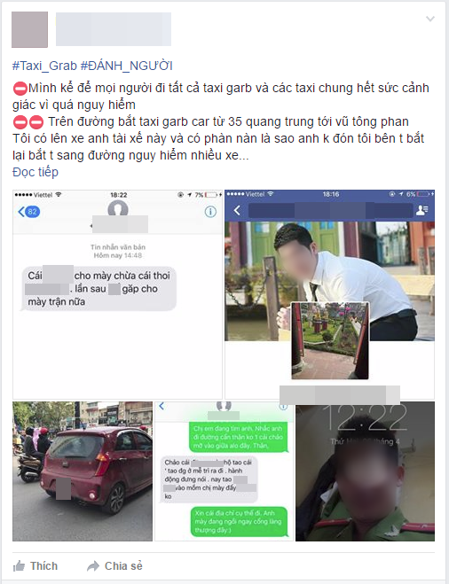 Nữ hành khách ở Hà Nội tố bị tài xế Grab hành hung sau khi cãi vã về chuyện sang đường đón xe - Ảnh 1.