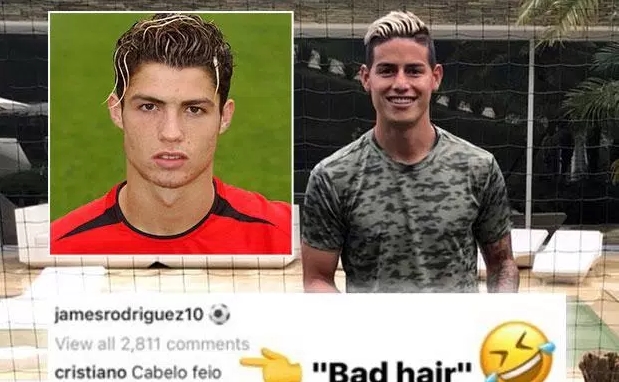 Chê tóc mới của James Rodriguez xấu òm, Ronaldo bị lục lại quá khứ trẻ trâu - Ảnh 2.