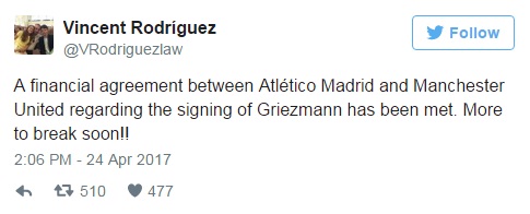 Man Utd đạt thỏa thuận chiêu mộ bom tấn Griezmann - Ảnh 1.