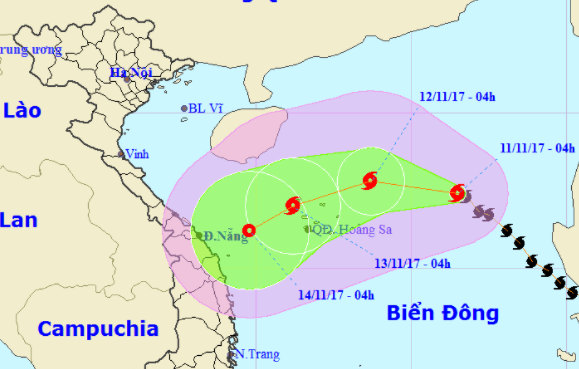 Bão số 13 giật cấp 12, có diễn biến hết sức khó lường - Ảnh 1.