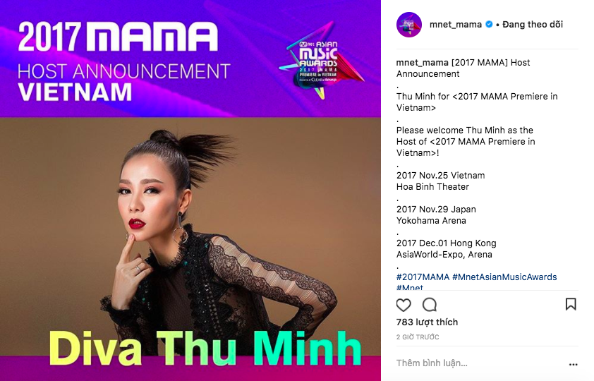 Không phải Ái Phương, đây mới là nghệ sĩ được MAMA 2017 chính thức chọn làm chủ xị tại Việt Nam - Ảnh 2.