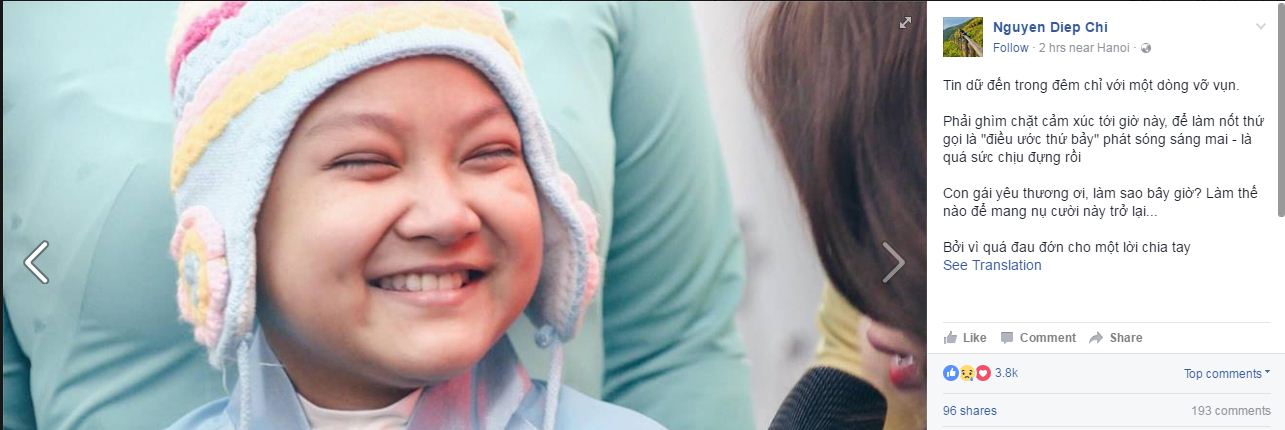 Thi&ecirc;n thần của Điều ước thứ 7 với giấc mơ l&agrave;m tiếp vi&ecirc;n h&agrave;ng kh&ocirc;ng đ&atilde; qua đời - Ảnh 1.