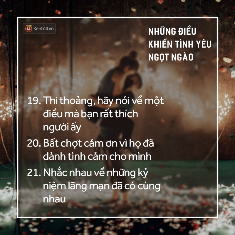 21 điều càng chăm làm, các cặp đôi sẽ càng hạnh phúc - Ảnh 13. 21 điều càng chăm làm, các cặp đôi sẽ càng hạnh phúc - Ảnh 13.