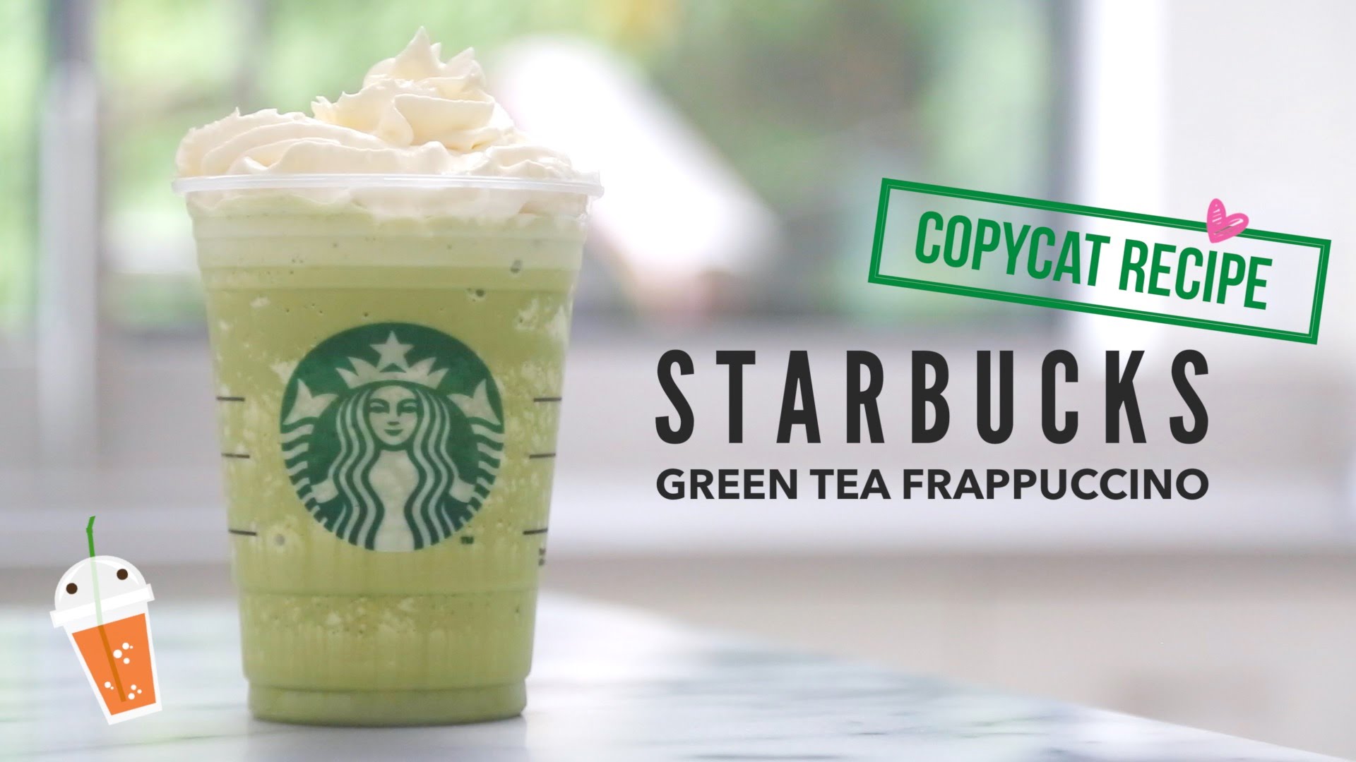 Cách làm Frappuccino Green Tea nổi tiếng của thương hiệu Starbucks