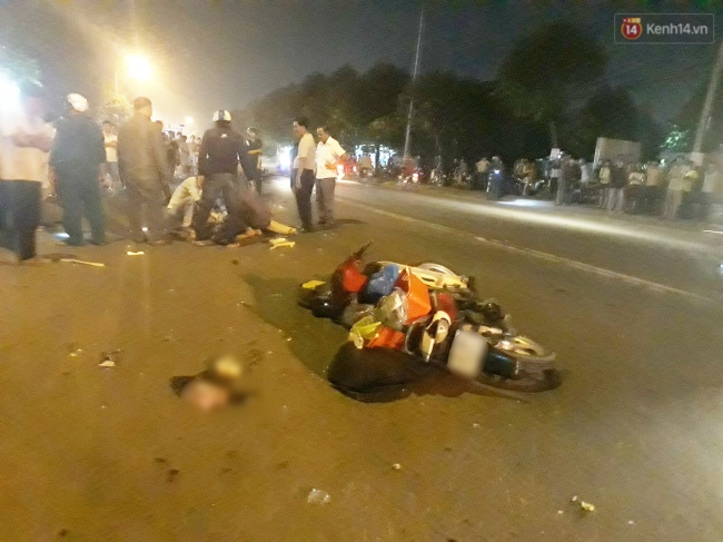 3 xe m&aacute;y t&ocirc;ng nhau, nam thanh ni&ecirc;n 19 tuổi ng&atilde; đập đầu xuống đường tử vong - Ảnh 1.