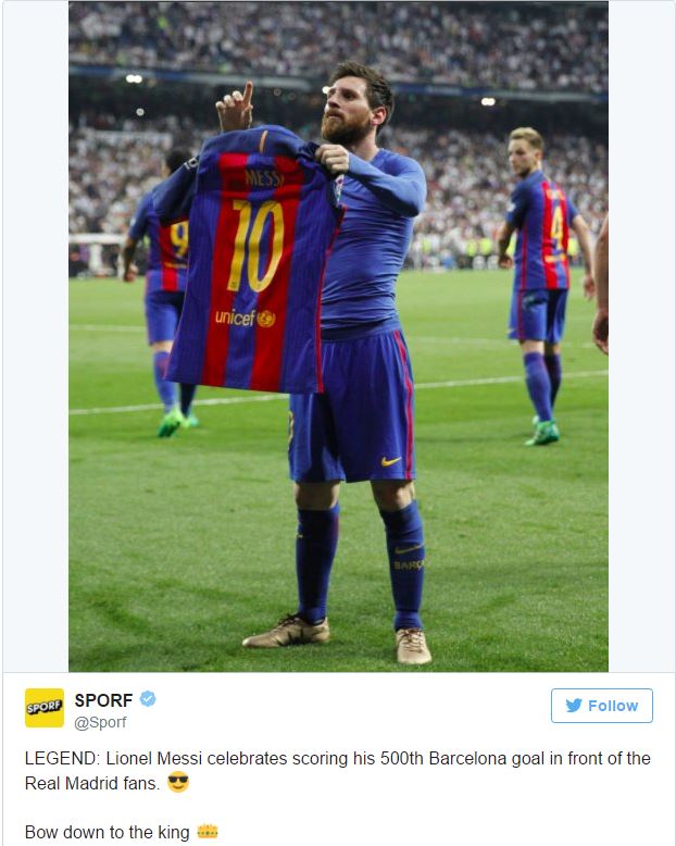 Đó là khoảnh khắc hoàn hảo của thần đồng bóng đá Lionel Messi khi anh ăn mừng một bàn thắng quan trọng. Muốn biết thêm về hành động đầy cảm xúc này? Hãy xem hình ảnh ở phía dưới!