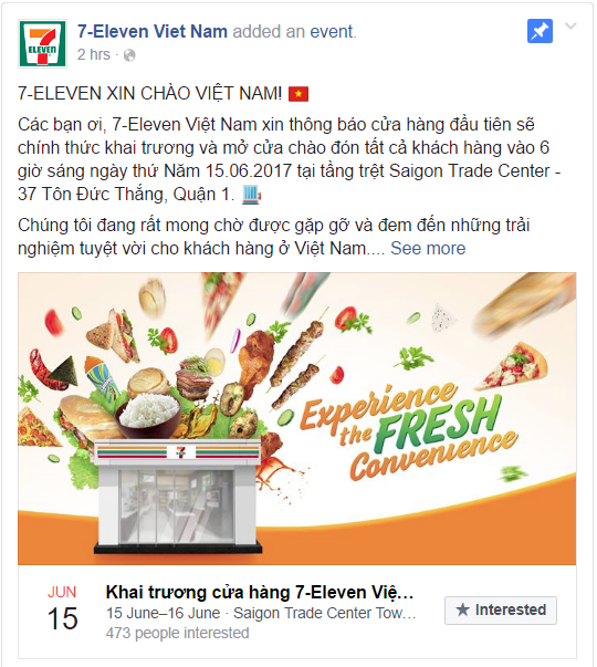 Ng&agrave;y 15/6, cửa h&agrave;ng đầu ti&ecirc;n của 7-Eleven ch&iacute;nh thức khai trương tại S&agrave;i G&ograve;n - Ảnh 1.