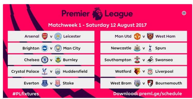 Công bố lịch đấu Premier League 2017-2018: Man Utd khởi đầu dễ thở - Ảnh 4.