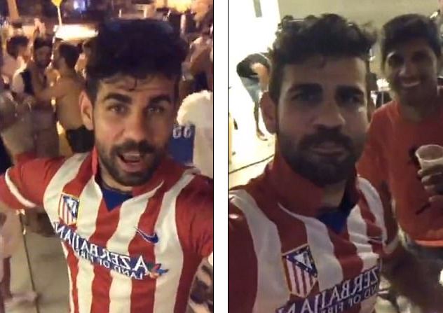 Diego Costa mặc áo Atletico, chọc tức ông thầy Conte - Ảnh 1.