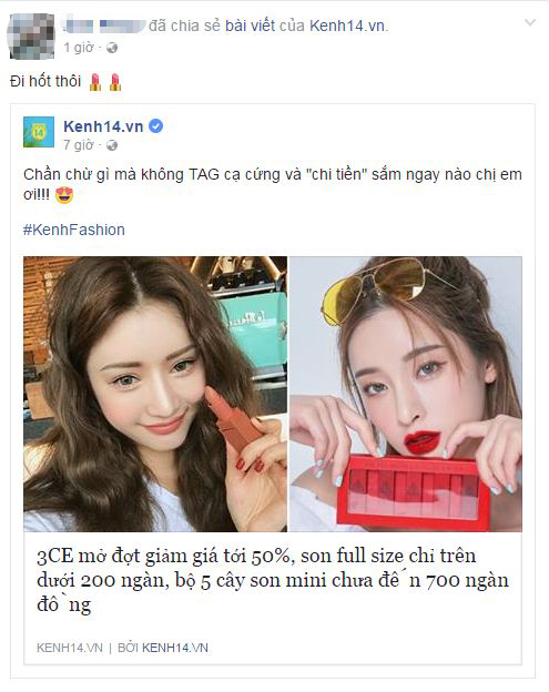 Cư dân mạng vui mừng trước thông tin về đợt giảm giá tới 50% của mỹ phẩm 3CE - Ảnh 8.