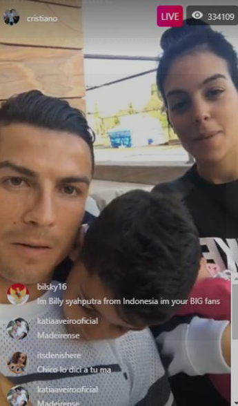 Ronaldo livestream, tiết lộ tên con gái và ngày bạn gái Georgina lâm bồn - Ảnh 1.