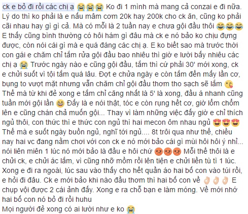 Chồng ôm con bỏ nhà đi vì không chịu nổi khi vợ 2 tuần không gội đầu - Ảnh 1.