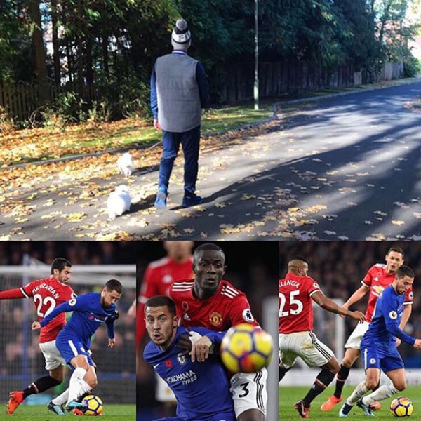 Sao Chelsea dắt chó đi dạo để trêu tức cầu thủ Man Utd - Ảnh 2.