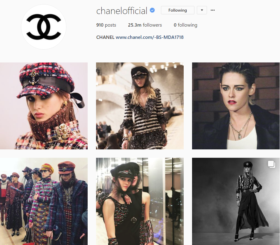 Bảng xếp hạng làng thời trang trên Instagram năm 2017: siêu mẫu Kendall Jenner xưng hậu, nhà mốt Chanel xưng vương - Ảnh 17. Bảng xếp hạng làng thời trang trên Instagram năm 2017: siêu mẫu Kendall Jenner xưng hậu, nhà mốt Chanel xưng vương - Ảnh 17.