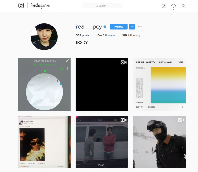 Chanyeol (EXO) đạt được 10 triệu lượt người theo dõi trên Instagram - Ảnh 1.