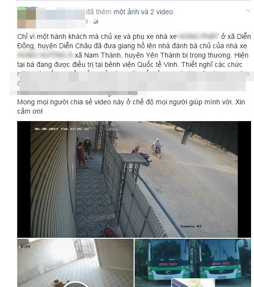 Nghệ An: Nghi tranh giành khách, 2 thanh niên xông vào đánh một phụ nữ thâm tím khắp người - Ảnh 1.