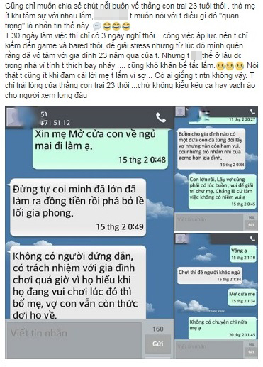 Tâm sự tuổi 23 của anh chàng đi chơi điện tử về muộn bị mẹ khóa cửa không cho vào - Ảnh 1.