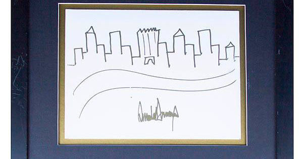 Đây là bức tranh vẽ New York của Tổng thống Trump, vừa được bán với giá khởi điểm 9.000 USD - Ảnh 1.