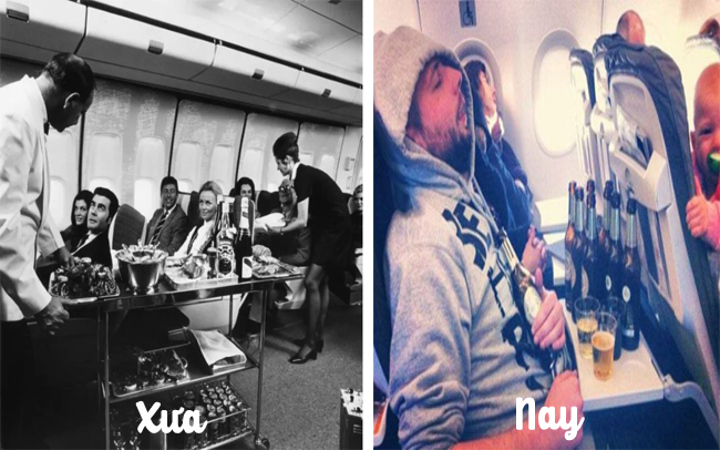 9 bức ảnh tiết lộ sự khác biệt một trời một vực giữa hành khách trên máy bay xưa và nay - Ảnh 1.