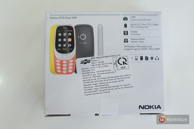 Cận cảnh cục gạch Nokia 3310 vừa mở bán tại Việt Nam: màu sắc sặc sỡ, phím bấm không đã, giá 1 triệu đồng - Ảnh 2.