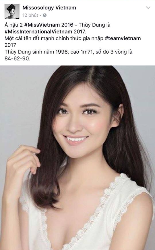 Á hậu Thùy Dung sẽ là đại diện tiếp theo của Việt Nam đến với đấu trường nhan sắc Miss International 2017? - Ảnh 1.