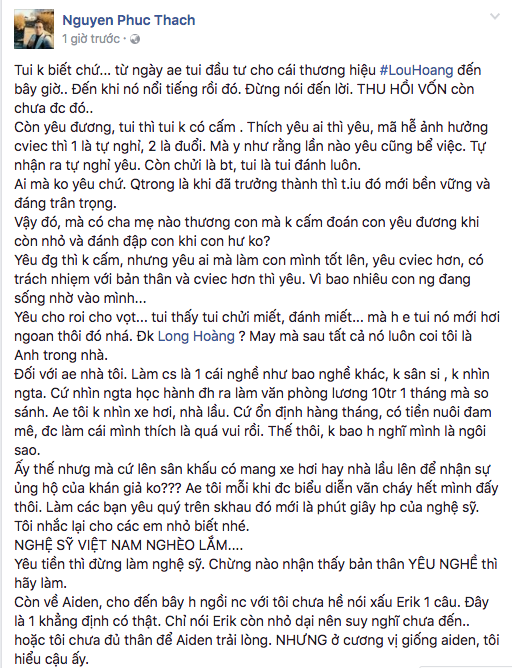 Only C nói về lùm xùm giữa Aiden - Erik: Yêu tiền thì đừng làm nghệ sĩ - Ảnh 1.