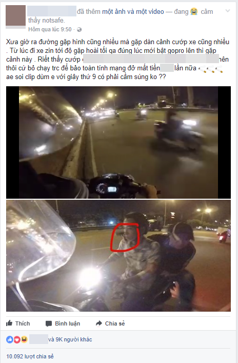Clip: Nghi gặp phải 2 tên cướp có súng, nam thanh niên phóng xe bỏ chạy bất chấp đường ngược chiều - Ảnh 1.