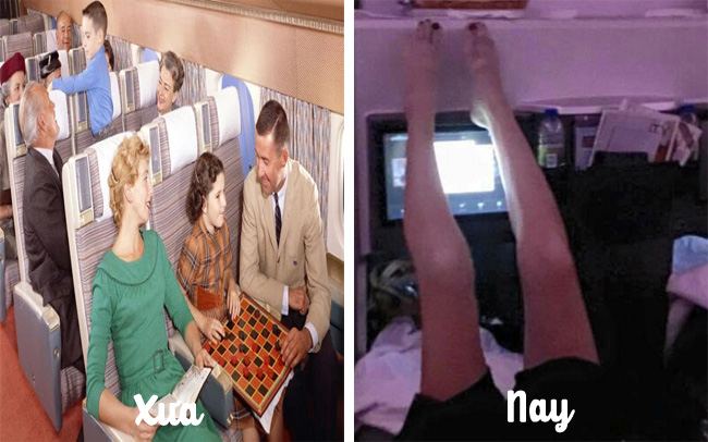 9 bức ảnh tiết lộ sự khác biệt một trời một vực giữa hành khách trên máy bay xưa và nay - Ảnh 7.