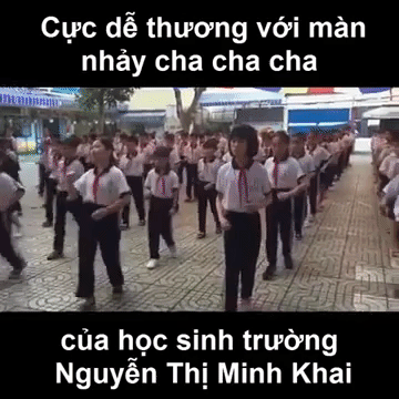 Màn nhảy cha cha cha thay thể dục giữa giờ cực dễ thương của HS Nguyễn Thị Minh Khai - Ảnh 3.