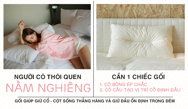 Hướng dẫn chọn gối chuẩn chỉnh theo tư thế thường xuyên khi ngủ của bạn - Ảnh 3.