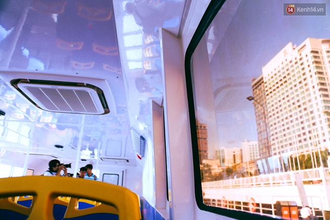 Cận cảnh tuyến buýt đường sông với nội thất hiện đại lần đầu tiên chạy thử nghiệm ở Sài Gòn - Ảnh 11.
