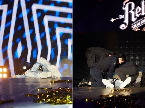 Jaejoong (JYJ) bỗng dưng ngất xỉu trong buổi concert tại Đài Loan - Ảnh 1.