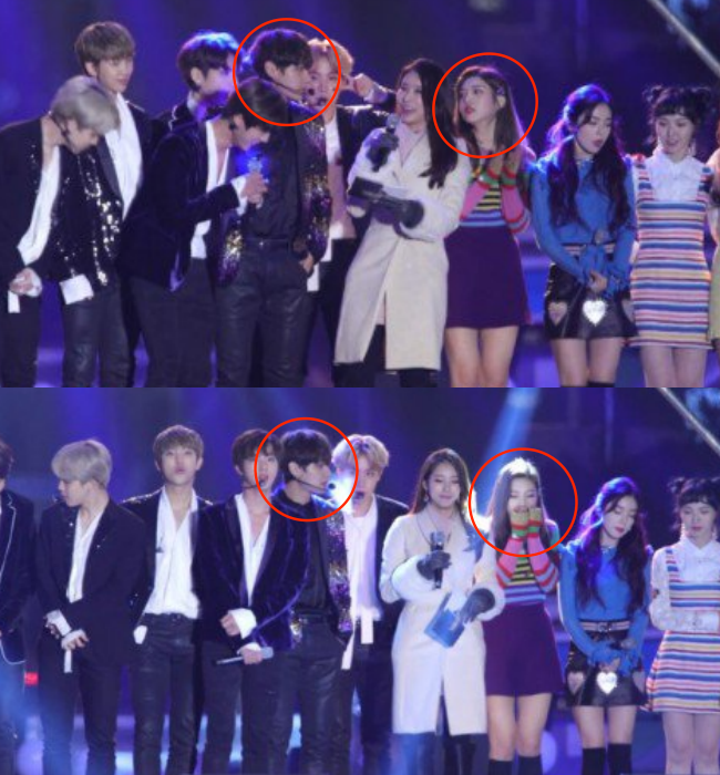 Rộ lên hình ảnh được cho là bằng chứng hẹn hò của V (BTS) và Joy (Red Velvet) - Ảnh 1.
