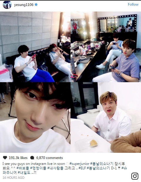 Biết xem của ai b&acirc;y giờ khi cả 5 th&agrave;nh vi&ecirc;n Super Junior đồng loạt livestream c&ugrave;ng một l&uacute;c tr&ecirc;n Instagram - Ảnh 1.
