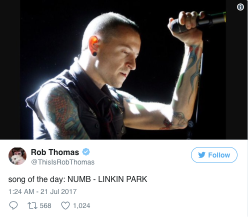 Chester Linkin Park tự tử khiến Rihanna cùng loạt sao thế giới xót xa - Ảnh 14.