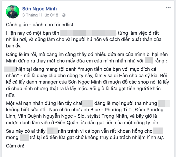 Loạt nghệ sĩ trẻ bất ngờ lên tiếng tố cáo kẻ mạo danh lừa đảo chiếm đoạt hàng trăm triệu đồng - Ảnh 3. Loạt nghệ sĩ trẻ bất ngờ lên tiếng tố cáo kẻ mạo danh lừa đảo chiếm đoạt hàng trăm triệu đồng - Ảnh 3.