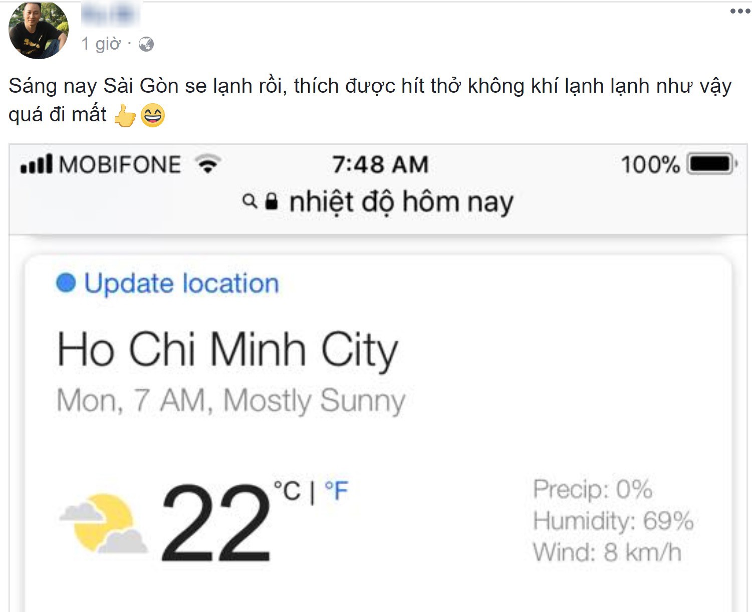 Sáng ngày ra, Facebook rồi Instagram tràn ngập status khoe Sài Gòn trở lạnh! - Ảnh 11. Sáng ngày ra, Facebook rồi Instagram tràn ngập status khoe Sài Gòn trở lạnh! - Ảnh 11.