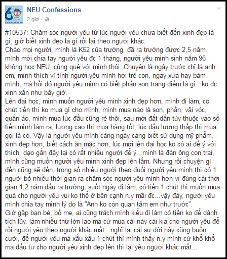 Dành hết tiền làm thêm đầu tư cho bạn gái đẹp lên, cuối cùng chàng trai lại bị bỏ rơi phũ phàng - Ảnh 1.