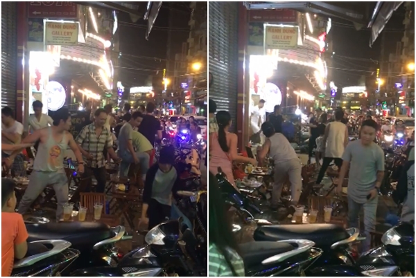 Nam diễn viên Hà Nội và nhân viên giữ xe lao vào hỗn chiến giữa phố Bùi Viện trong đêm - Ảnh 2.