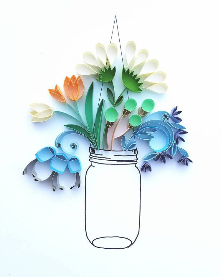 Bộ sưu tập tranh xoắn giấy 3D ảo diệu của nữ nghệ nhân người Anh - Ảnh 19. Bộ sưu tập tranh xoắn giấy 3D ảo diệu của nữ nghệ nhân người Anh - Ảnh 19.