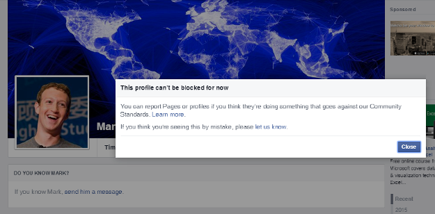 Lý do khó tin vì sao bạn không thể block Mark Zuckerberg trên Facebook - Ảnh 1.