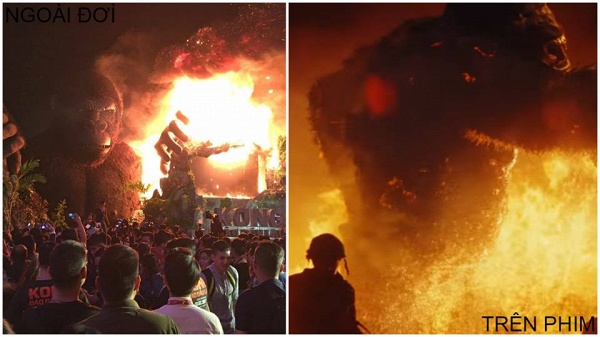 Dân mạng tìm ra điểm giống bất ngờ giữa vụ cháy sân khấu ‘Kong: Skull Island’ và trong phim - Ảnh 2.